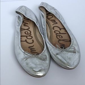 Sam Edelman Silver Ballet flats Size 11